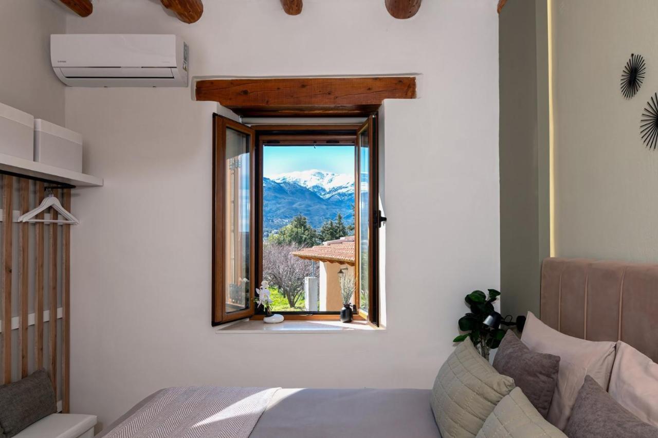Stone Villa Halepa With Panoramic View. Neon Khorion  Exterior foto