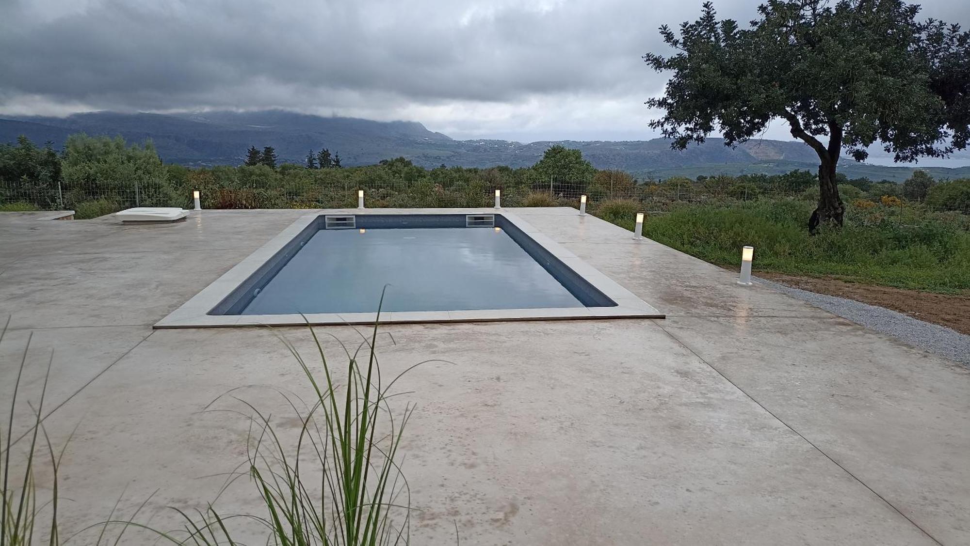 Stone Villa Halepa With Panoramic View. Neon Khorion  Habitación foto